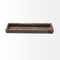 Homeroots 30in Brown Wood Indoor Outdoor Tray With Handles 376045 - alternate 1