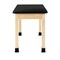Diversified Spaces Plain Apron Table, Maple, Maple Wood Frame, 48 in W, Black P710LBBM30N - alternate 14
