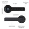 Wrightmaster 6.3 in Matte Black Fingerprint Biometric Smart Door Handle ZR-25A1-BLACK - alternate 7