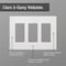 Lutron Claro White 3 gang Plastic Decorator Wall Plate CW-3B-WH - alternate 6
