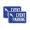 Signmission Event Parking Up Left Arrow Symbol, 12'' X 18'' 2 Signs, Heavy Gauge Aluminum, 2PK A-1218-2PACK-24082 - alternate 1