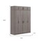 Homeroots Two Piece Gray Solid and Manufactured Wood Bedroom Set 662340 - alternate 4