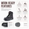 Handpoint Mens 6 in Soft Toe Work Boots-YKK Zipper, Slip Resistant, Static Dissipative, Breathable, 7 80N07-D-7 - alternate 6