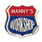 Signmission Manny's Workshop, 4 inch X 4 inch, Vinyl Decal, 2PK SHI-D-2PACK-4-489-MANNY - alternate 1