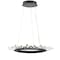 Jonathan Y Elsa 24" Adjustable Integrated LED Modern Crystal Pendant, Black/Clear JYL7212A - alternate 9
