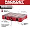 Milwaukee Tool PACKOUT Tool Case, 10 Compartments, 19-3/4 in W x 15-1/2 in D x 4-5/8 in H, Red, Plastic 48-22-8430 - alternate 11