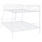 Homeroots White Full XL Over Queen Contemporary Metal Bunk Bed 590296 - alternate 8