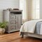 Homeroots 39" Gray Solid Wood Three Drawer Chest 524586 - alternate 5