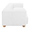 Homeroots 150" White Fabric Sofa 574005 - alternate 8
