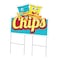 Signmission Chips Die Cut Yard Sign & Stake outdoor plastic coroplast window, C-DC-2436-Chips19 C-DC-2436-Chips19 - alternate 1