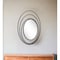 Homeroots 32" Black Oval Steel Framed Accent Mirror 385474 - alternate 2