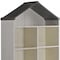 Homeroots 56" White Solid and Manufactured Wood and Solid Wood Three Tier Double Bookcase 347507 - alternate 6