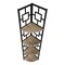 Homeroots 62" Dark Taupe Metal Corner Bookcase 376526 - alternate 6