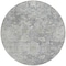 Homeroots 8' Gray Beige And Charcoal Round Oriental Washable Indoor Outdoor Area Rug 587442 - alternate 5