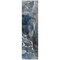 Homeroots 8' Ivory Blue And Gray Abstract Washable Indoor Outdoor Runner Rug 559425 - alternate 5