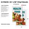 Signmission Health Food, Vinyl Decals Only 24 Inch x 36 Inch, Vinyl Decal, 2PK DSB-2436-2PACK-Health Food - alternate 2