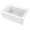 Kingston Brass 54" Acrylic Rectangular 3-Wall Alcove Tub, Left Hand Drain, Glossy White VTAM5436L22T - alternate 1