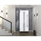 Vdomdoors Steel Door Deux 1717 Gray Graphite Stainless Inserts Single Modern Painted-W50xH80-Right-hand Outsw DEUX1717EXD-GRE-W36+14xH80-RH-O - alternate 9