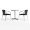 Flash Furniture Round Table Set, Aluminum, Plastic, Rattan, Stainless Steel, Grey TLH-ALUM-24RD-020BKCHR2-GG - alternate 6
