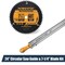 Powertec 24" Straight Edge Guide & 7-1/4" 60T Circular Saw Blade Kit, 5/8" Arbor, ATB Carbide Teeth 72280 - alternate 1