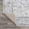 Jonathan Y Brandy Rustic Border Low-Pile Machine-Washable Light Gray/Blue 5 ft. x 8 ft. Area Rug WSH321B-5 - alternate 5