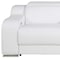 Homeroots 89in White and Silver Italian Leather Power Reclining Loveseat With Storage 633753 - alternate 7