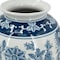 Homeroots 15" Light Blue And White Floral Porcelain Urn Vase 565448 - alternate 5