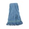 Boardwalk Super Loop Wet Mop Head, Cotton/Synthetic Fiber, 1in Headband, Medium Size, Blue BWK502BLNB - alternate 1