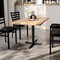 Flash Furniture Bennett 30 in x 48 in Solid Wood Indoor Tabletop in Natural with 23.75 in x 29.5 in Dining Height GSF-REC3048-NAT-T2230-GG - alternate 7
