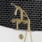 Kingston Brass 7" Center Deck-Mount Clawfoot Tub Faucet with Hand Shower, Brushed Brass AE8107CG - alternate 2