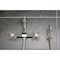 Kingston Brass Two-Handle Wall Mount Bridge Kitchen Faucet with Brass Sprayer, Polished Nickel KS2446AXBS - alternate 5