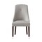 Homeroots Set of Two Tufted Light Gray And Espresso Upholstered Velvet Dining Side Chairs 543538 - alternate 6