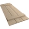 Ekena Millwork Knotty Pine 3 Board Joined Board-n-Batten w/Elliptical Top Faux Wood Shutters, 16 1/2W x 64H, PR SHUBJL16X64KPPR - alternate 7