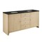 James Martin Vanities Gracyn 72" Double Vanity, Coastal Driftwood, w/ 3 CM Phantome Eclos Widespread Top D125-V72-CSD-WPHT - alternate 3