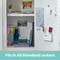 Lockermate By Bostitch Magnetic Pencil Holder, Locker Organizer with 3 Mesh Storage Compartments, White 5024-WHT - alternate 5