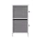 Flash Furniture Harris 5 Drawer Vertical Storage Dresser with White Cast Iron Frame, White Wood Top and Gray Easy P WX-5L206-W-WH-GR-GG - alternate 5