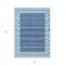 Homeroots 5' X 8' Sky Blue And Denim Blue Striped Washable Indoor Outdoor Area Rug 610505 - alternate 8