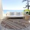 Homeroots 8' Brown And Ivory Round Southwestern Washable Indoor Outdoor Area Rug 593656 - alternate 5