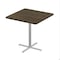 Correll Square Cafe Table, 42 in W, 42 in L, 42 in H, Particleboard Top, Walnut SXB42S-01-98-01 - alternate 1
