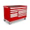 Tekton Rolling Tool Cabinet, 11 Drawer, Red, Steel, 60 in W x 35 in D x 41-1/2 in H OCL64200STM - alternate 1