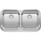Blanco Stellar Equal Double Bowl Undermount Stainless Steel Kitchen Sink 441020 - alternate 4