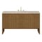 James Martin Vanities Hudson 60" Single Vanity, Honey Oak w/ 3 CM Tajnar Eclos Top 435-V60S-HNO-3TJR - alternate 1
