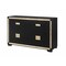 Homeroots 62" Black And Gold Faux Crystal Bling Wood Six Drawer Double Dresser 564668 - alternate 7