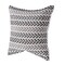 Homeroots Set of Four 18" X 18" Black Beach Chevron Cotton Zippered Pillow, 4PK 535282 - alternate 3