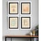 Homeroots Set Of Four Lepal II White Framed Print Wall Art, 4PK 526953 - alternate 4