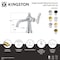 Kingston Brass One-Handle Single-Hole Bathroom Faucet with Push Pop-Up Drain, Brushed Brass KS3547TKL - alternate 4