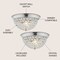 Jonathan Y Malia 12" 1-Light Traditional Transitional Iron LED Flush Mount, Chrome/Clear, 2PK JYL9901A-SET2 - alternate 5