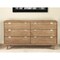 Homeroots 60" Sandy Brown Solid Wood Six Drawer Double Dresser 524131 - alternate 6