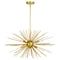 Vaxcel Nikko 6L Starburst Gold Mid-Century Modern Pendant Light P0366 - alternate 1