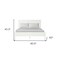 Homeroots Three Piece White Solid Wood Bedroom Set 523670 - alternate 8